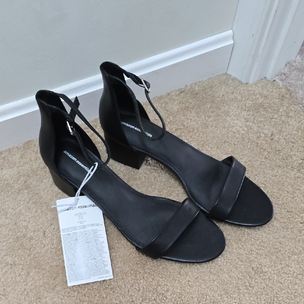 Elegant Black Women's Dress Sandals - Size 14.5 (US)